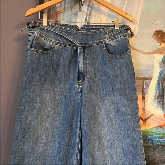 Paige Vintage Sutton Vesper Sz 30 Womens Jeans Wide Long Leg *Rare*💖 - Picture 3 of 16